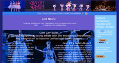 Desktop Screenshot of gemcityballet.org